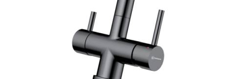 Смеситель для кухни Omoikiri Takamatsu-S-GM латунь/вороненая сталь