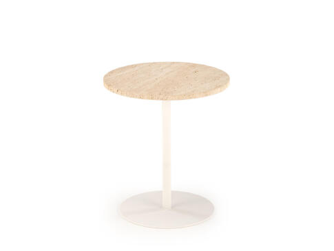 Стол журнальный HALMAR TRAVERSO S травертин/белый