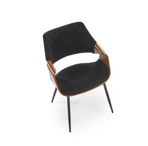 Стул HALMAR K586 черный/орех