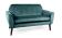Диван SIGNAL MENA Velvet Bluvel 78 зеленый/венге