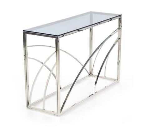 Консоль HALMAR KN5 дымчатый/серебристый