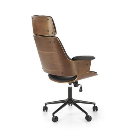 Кресло компьютерное HALMAR WEBER ореховый/черный