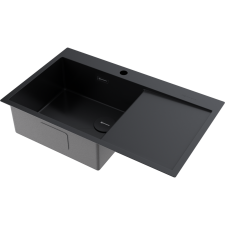 Кухонная мойка из нержавейки Omoikiri Akisame 86-GB-L Side графит