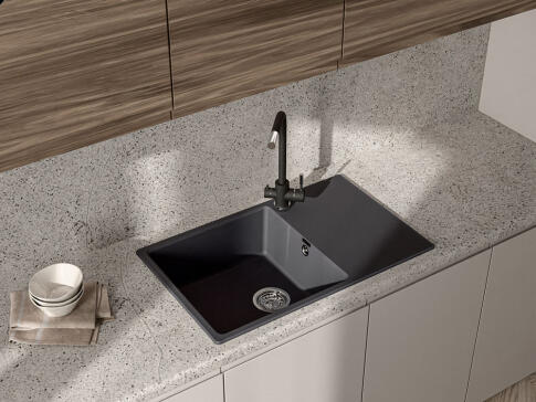 Кухонная мойка GRANFEST URBAN UR-678L черный