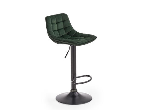 Стул барный HALMAR H95 темно-зеленый/черный
