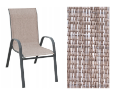 Стул HALMAR MOSLER серый/темно-серый