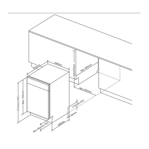 Посудомоечная машина встраиваемая HANSA ZIM466TH