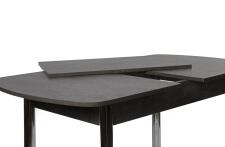 Стол ВВР ЛДСП Раздвижной Камень Темный/Прямое хром, 110/150/70