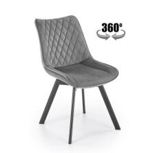 Стул HALMAR K520 темно-серый/черный, поворотный