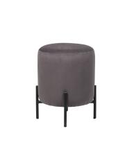 Пуфик ВВР Орегон Лайт графит/черный, велюр