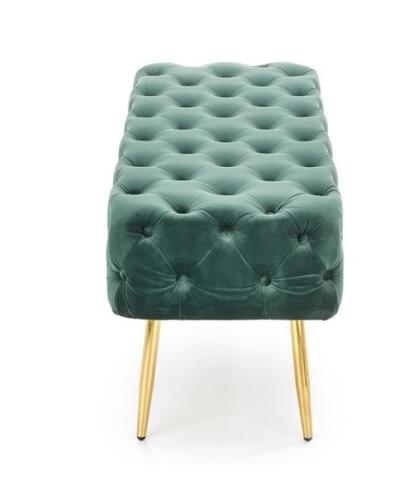 Скамья HALMAR ATHENA темно-зеленый/золотой