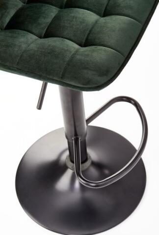 Стул барный HALMAR H95 темно-зеленый/черный