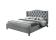 Кровать SIGNAL ASPEN Velvet Bluvel 14 серый/дуб 160/200