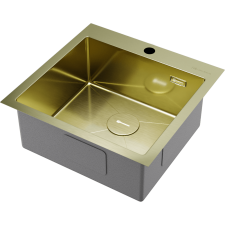 Кухонная мойка из нержавейки Omoikiri Akisame 51-LG светлое золото