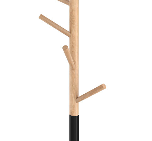 Вешалка Sheffilton SHT-CR2 прозрачный лак/черный/мрамор