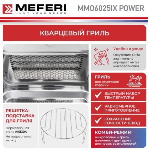 Микроволновая печь MEFERI MMO6025IX POWER