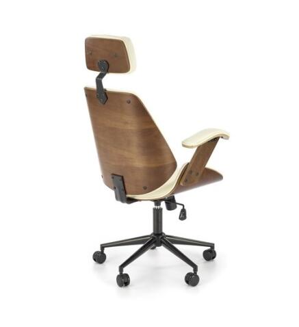 Кресло компьютерное HALMAR IGNAZIO ореховый/кремовый