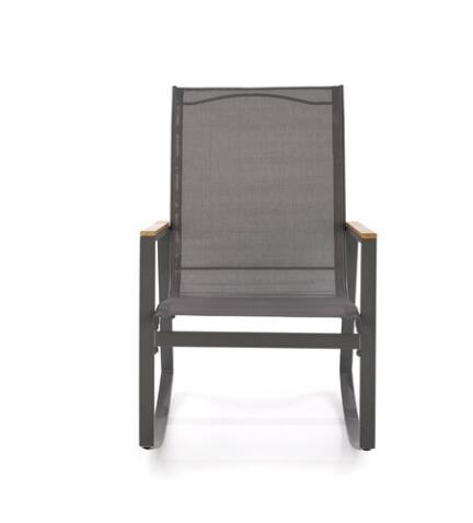 Кресло-качалка HALMAR ZLATAN темно-серый/светло-серый