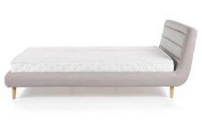 Кровать HALMAR ELANDA светло-серый/натуральный, 160/200