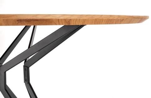 Стол обеденный HALMAR PIXEL 2 дуб золотой/черный 120