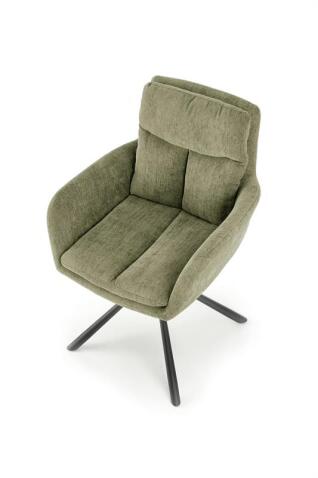 Стул HALMAR K495 оливковый/черный, поворотный