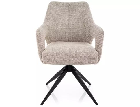 Стул SIGNAL OLSEN Noelle 30 бежевый/черный, поворотный