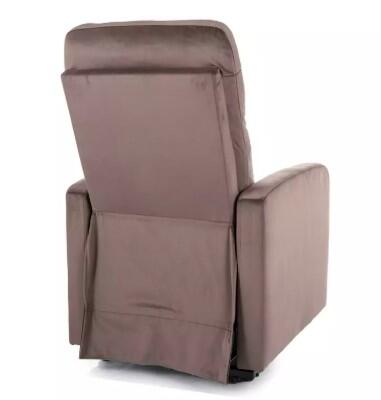 Кресло SIGNAL OTUS II Velvet Bluvel 38 раскладное, капучино