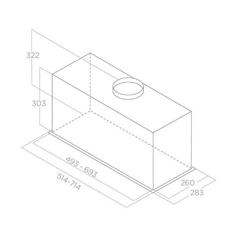 Вытяжка ELICA LANE SENSOR BL MAT/A/52