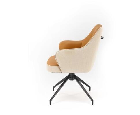 Стул HALMAR K527 коричневый/черный, поворотный