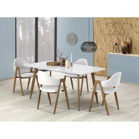 Стул HALMAR K247 белый/дуб медовый