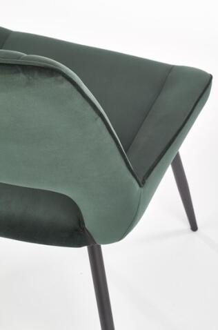 Стул HALMAR K404 темно-зеленый/черный