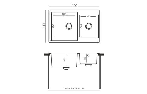 Мойка POLYGRAN BRIG 772 черный №16