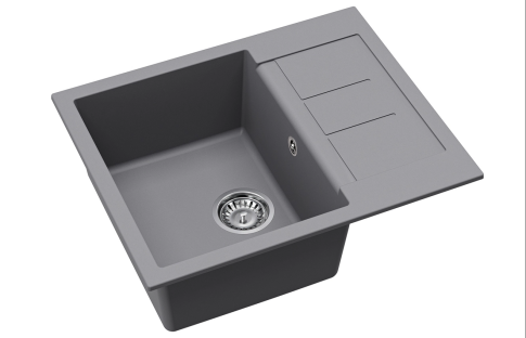 Мойка кухонная AQUASANITA Rock SQR 102 202 AW alumetallic