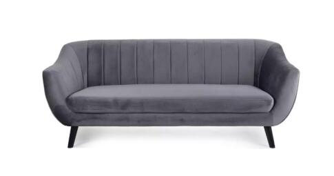 Диван SIGNAL ELITE 3 Velvet Bluvel 14 серый/венге