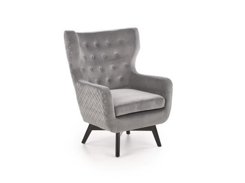 Кресло HALMAR MARVEL серый/черный