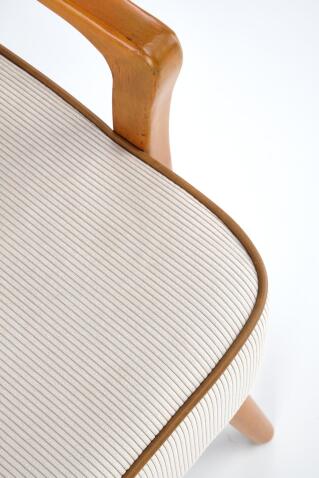 Кресло HALMAR PASTORE светло-серый/светлый орех