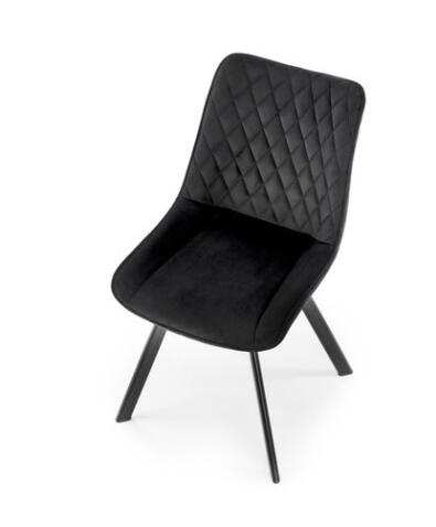 Стул HALMAR K520 черный/черный, поворотный