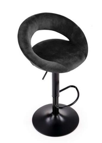 Стул барный HALMAR H102 черный/черный