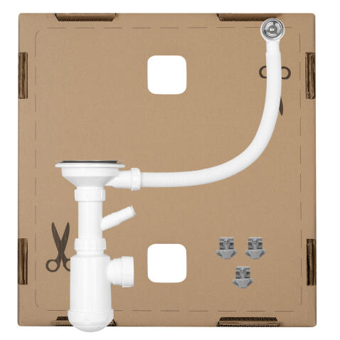 Мойка кухонная AQUASANITA Fast SQF 103 601 AW black metallic