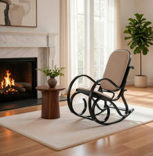 Кресло-качалка HALMAR MAX BIS PLUS коричневый/венге