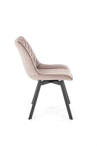 Стул HALMAR K520 бежевый/черный, поворотный