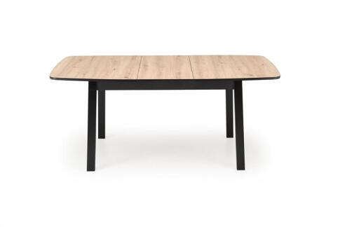 Стол обеденный HALMAR BARRIL дуб артизан/черный 130-170/80
