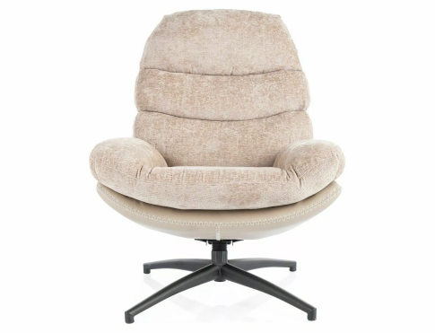 Кресло SIGNAL GISELLE античный розовый/бежевый/черный мат