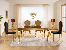 Стол обеденный SIGNAL PRINCE черный/золотой 150/90 Стол обеденный SIGNAL PRINCE черный/золотой 150/90