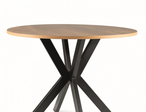 Стол обеденный SIGNAL TALIA II дуб/черный 90