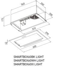 Вытяжка кухонная MEFERI SMARTBOX60IX LIGHT