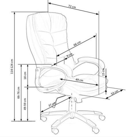 Кресло компьютерное HALMAR PRESTON черный/серебристый