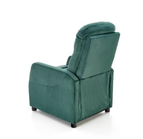 Кресло HALMAR FELIPE 2 раскладное, темно-зеленый/венге