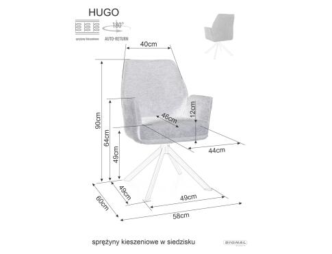 Стул SIGNAL HUGO Brego 77 оливковый/черный, поворотный