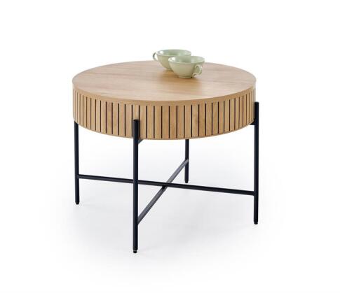 Комплект HALMAR DANTE (2 стола журнальных) натуральный/черный